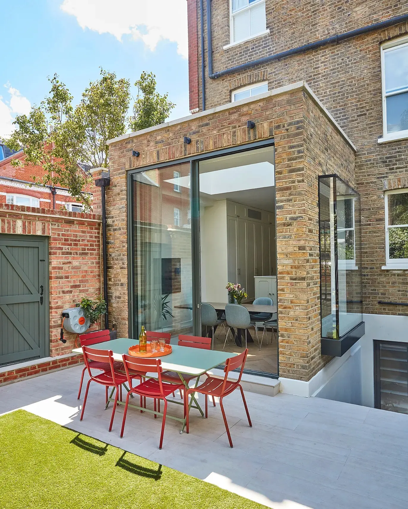 Rear extension and garden from the lawn